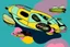 Placeholder: flying car in the style of Eileen Agar