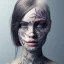 Placeholder: full face tattoo of an open window and forest view covering entire face and skin, 8k resolution, high-quality, fine-detail, intricate, digital art, detailed matte, volumetric lighting, illustration, octane render,