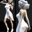 Placeholder: Greek goddess see through white dress