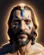 Placeholder: "Jesus, mysterious Kenku male, bird, full-scale head and shoulders portrait, 8k resolution concept art portrait by Greg Rutkowski, Artgerm, WLOP, Alphonse Mucha dynamic lighting hyperdetailed intricately detailed Splash art trending on Artstation triadic colors Unreal Engine 5 volumetric lighting Splash art fantasy"