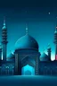 Placeholder: gambar masjid background biru