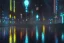 Placeholder: atmospheric, night, city, dark, rain, high level of detail, high definition, blue neon, blender 3d