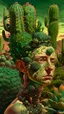 Placeholder: Busch painting style nightmare, detailed face features, sharp eyes, soft skin, by Daniel Merriam, by Albrecht Altdorfer, surreal, abstract, half alien, half woman, cactus growing Modifiers: fantasy intricate very attractive beautiful Unreal Engine hdr cinematic postprocessing pencil sketch black ink Craig Rutkowski more Magic Prompt A surreal fantasy portrait of a hypercomplex cactus sylph with a perfectly symmetrical face, featuring sharp, piercing eyes and impossibly soft skin