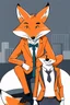 Placeholder: Fox character dressed in suits