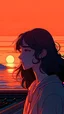 Placeholder: sunset, lofi colors, lofi vibes, cool colors 2 girl