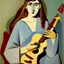 Placeholder: picasso Neoclassicism browns woman and guitar