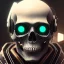 Placeholder: cyberpunk style ink ball skull picture in detailed tecnomancer frame, big black eyes, unreal engine 5, 8k resolution, photorealistic, ultra detailed, frame extreme sharp, accurate