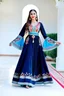 Placeholder: create a video of beautiful azerbaijani lady wearing traditional clothing dancing with sari gelin famous song and music of azerbaijan in a pretty villa garden