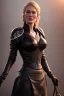 Placeholder: Cersei Lannister as evil mistress in black leather, dominatrix, bdsm, busty, cleavage, curvy, lena headay, angry, stern look. character design by cory loftis, fenghua zhong, ryohei hase, ismail inceoglu and ruan jia. unreal engine 5, artistic lighting, highly detailed, photorealistic, fantasy