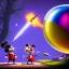 Placeholder: The mouse and the executioner discussing the future of the universe on bubble world, art by Pixar and Dreamworks