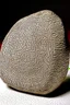 Placeholder: mani stone with detailed engraving that reads "མི་རྟག་པ་"