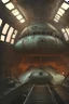 Placeholder: a look from the inside of a rusty coldwar submarine, hyper realism, photo realism, realistic lighting, realistic color grading