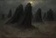 Placeholder: night, mistery and enigmatic, dry weeds, cradle of filth videoclips influence, disturbing and horror, rocks, epic, hans am ende, juliette wytsman, gustave de smet, and jenny montigny impressionism paintings