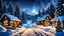 Placeholder: picture of a very beautiful high realistic nice modern tourist zone village, snowy night with snowfall , pines, snowy old walking road, one cute snowman, high detalied, high textures, perfect photo, and cozy mood , Professional photography, bokeh, natural lighting, canon lens, shot on dslr 64 megapixels sharp focus