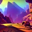 Placeholder: FROM THE PLAYER,stylized,canyon,dungeons map,post apocalyptic,AI,futuristic,roboquest,4k,details stylized,boss enermy,rogulikes