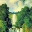 Placeholder: Waterfalls, clouds, max liebermann painting