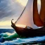 Placeholder: portrait of 'Viking Ship on rough seas',snow,vikings,ancient armor,painting by Earl Norem, simon Bisley,frazetta evan lee, Vallejo,kelly oil on canvas, cinematic composition, extreme detail,fit full head inside picture,8k