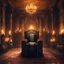 Placeholder: In the throne room, Baron Cedric sits upon his ornate and imposing throne, a symbol of his authority. The room itself is adorned with tapestries depicting the barony's history, and the walls are lined with shelves holding ancient tomes and artifacts. The flickering light of torches fills the room with a warm glow, emphasizing the solemnity and grandeur of the space. As the family gathers in the throne room, their presence commands attention and respect. It is within these hallowed walls that dec