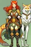 Placeholder: Teenaged Red haired kitsune paladin