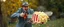 Placeholder: pop corn bucket that looks like a chain saw wielded by serious angry law man