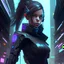 Placeholder: Girl cyber 3D