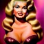 Placeholder: Ultra detailed fullbody Portrait in oil on canvas of young busty Jayne Mansfield ,extremely detailed digital painting, extremely detailed face, crystal clear eyes, mystical colors ,perfectly centered image, perfect composition, rim light, beautiful lighting,masterpiece ,16k, stunning scene, raytracing, anatomically correct, in the style of Simon Bisley and uncannyknack and caravaggio and Seung Eun Kim and Steve Jung Jeehyung Lee.