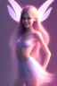 Placeholder: smiling girl, cute, beautiful, long hair, fairy wings, light pastel colors, bright, transparent dress, smile