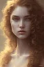 Placeholder: 1970's porno model , cute, big droopy eyes, angelic face with minor blemishes, beautiful, long orange flowing hair, wavy hair, curly hair، black eyes, head and shoulders portrait, cinematic, misty atmosphere, 8k, resolution concept art portrait by Greg Rutkowski, Artgerm, WLOP, Alphonse Mucha dynamic lighting hyperdetailed intricately detailed, bokeh, Stunning 8k ektar film scan