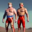 Placeholder: Realistic image of Donald trump wrestler, Mexican wrestling style, Mexican wrestling mask for eyes, red and blue breeches, glow us flag dress, suspenders, retro style, 80s, vibrant color, highly detailed, sky background, concept art, unreal engine 5, god rays, ray tracing, RTX, lumen lighting, ultra detail, volumetric lighting, 3d, finely drawn, high definition, high resolution.