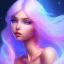 Placeholder: mutant pretty and sweet woman , perfect composition, hyperrealistic, blue and pink cosmic atmosphere, super detailed, 8k, high quality,