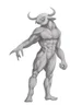 Placeholder: The Minotaur a man with a bull's head