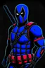 Placeholder: Black main color, blue accent color deadpool