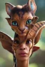 Placeholder: Neytiri toddler, full body, angry, bokeh, hyper realistic