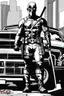 Placeholder: Deadpool in the style of Greg Capullo