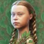 Placeholder:  Greta Thunberg portrait olumetric leaves and gnarled branches environment and background, close-up full face portrait young girl, tattoo of leaves and gnarled branches extending past face and morphing into reality, 8k, high quality, anime, detailed eyes, intricate, digital art, detailed matte, volumetric lighting, illustration, octane render art, small minutiae, tiny features, particulars, hires, 8k, uhd, realistic shaded volumetric lighting, ambient occlusion, backlight, volumetric clouds, exa