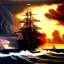 Placeholder: Drawing of 'Black Pearl Ship,Storm,lighting, Skull island', painting by Earl Norem, simon Bisley,frazetta,西嘛哒, evan lee, Vallejo,kelly oil on canvas, cinematic composition, extreme detail,fit full head inside picture,8k