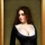 Placeholder: Portrait of a beautiful busty woman Gustave Courbet style