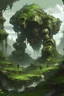 Placeholder: a forgotten and abandoned epic overgrown world ruled by mechs which are half made of stone