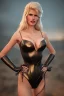 Placeholder: Claudia Schiffer as evil queen in leather gown, voluptuous, cleavage, stern, angry, emperious, cinematic, 8K, realistic, high definiton, unreal 5 engine, dramatic lightning, low key lightning