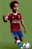 Placeholder:  the Egyptian soccer player Shikabala as a child 3 years old ,baby face,He is wearing a Zamalek Club T-shirt,Zamalek Club logo on the T-shirt , portrait, fantasy setting, ethereal, soft lighting