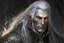 Placeholder: ancient grizzled, gnarled elf mage, he has long, grey hair streaked with black, highly detailed facial features, and sharp cheekbones. His eyes are black. He wears weathered medieval leather clothes. he is lean and tall, with pale skin, full body with thigh high leather boots and has a dark malevolent aura within swirling maelstrom of ethereal chaos in the comic book style of Bill Sienkiewicz and Jean Giraud Moebius in ink wash and watercolor