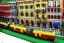 Placeholder: Train lego in lego Italian town lego