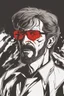 Placeholder: an angry man who looks like Hans Gruber wearing solid red glasses