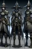 Placeholder: army of distopian victorian soldiers armors fantasy bloodborne