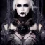 Placeholder: portrait of gorgeous model wearing ultra-gothic futuristic outfit, character creation, full shot, centered, stunning face, ornate, 8k, high-quality, fine-detail, intricate, digital art,