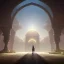 Placeholder: A magic door opening to a Giant mosque , high quality, high details , hd, hyper realistic, magic style ,