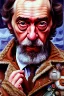 Placeholder: a painting of stanley kubrick, by lucian freud, textured, anatomically correct, beautiful perfect face, sharp focus, highly detailed. desolate background. the royal tenenbaums aesthetic