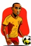 Placeholder: Danilo Luis Helio Pereira Portuguese football player , cartoon 2d