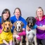 Placeholder: dogdaycare 4person group photo staff not showing hands