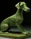 Placeholder: An olive green Cyber Ridgeback designed in ancient Greek mosaics painted by John Atkinson Grimshaw